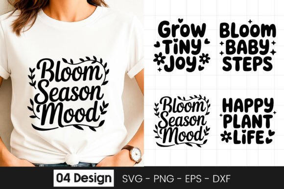 Bloom Season Mood Positive Quote SVG PNG Review