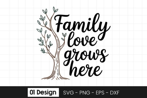 Family Love Grows Here Tree Quote SVG Review