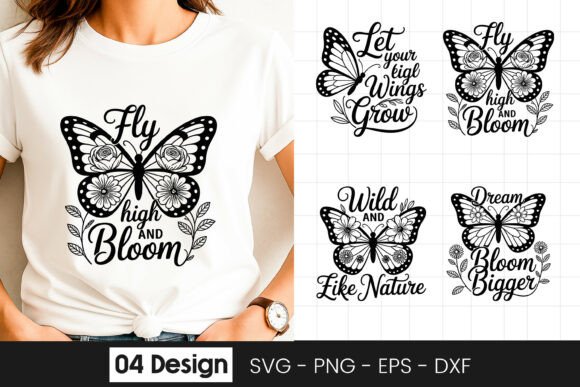 Fly and Bloom Butterfly Quote SVG PNG: A Thoughtful Embroidery Design for Real Projects