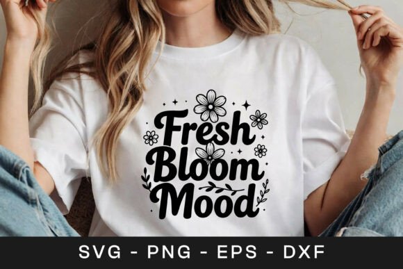 Fresh Bloom Mood Floral Quote SVG PNG Review for Real Embroidery Projects