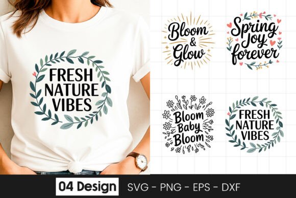 Fresh Vibes Floral Positive Quote SVG PNG Review