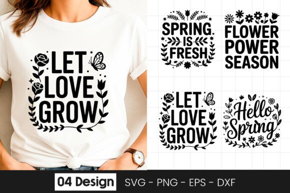 Let Love Grow Floral Quote SVG PNG Review for Real Embroidery Projects