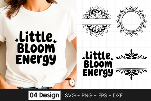 Little Bloom Energy Floral Quote SVG PNG Review for Real Embroidery Projects