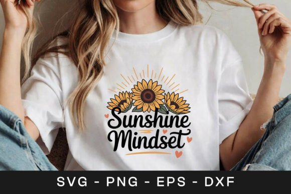Sunshine Mindset Floral Quote SVG PNG Review for Real Projects
